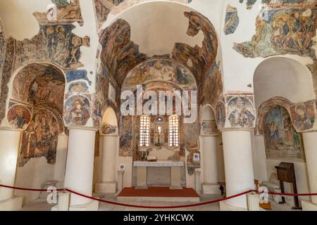 Byzantinischen Fresken in der Kirche Chiesa San Pietro, Otranto, Apulien, Italien, Europa | fresques byzantines de l'église San Pietro, Otranto, Banque D'Images