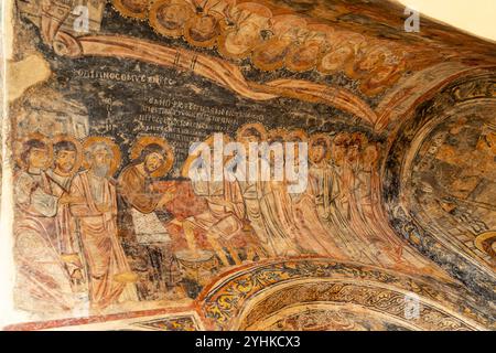 Byzantinischen Fresken in der Kirche Chiesa San Pietro, Otranto, Apulien, Italien, Europa | fresques byzantines de l'église San Pietro, Otranto, Banque D'Images