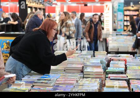 Zagreb, Croatie. 12 novembre 2024. Journée d’ouverture d’INTERLIBER, la Foire internationale du livre à Zagreb, Croatie le 12. Novembre 2024. Photo : Marko Prpic/PIXSELL crédit : Pixsell/Alamy Live News Banque D'Images