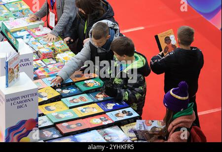 Zagreb, Croatie. 12 novembre 2024. Journée d’ouverture d’INTERLIBER, la Foire internationale du livre à Zagreb, Croatie le 12. Novembre 2024. Photo : Marko Prpic/PIXSELL crédit : Pixsell/Alamy Live News Banque D'Images