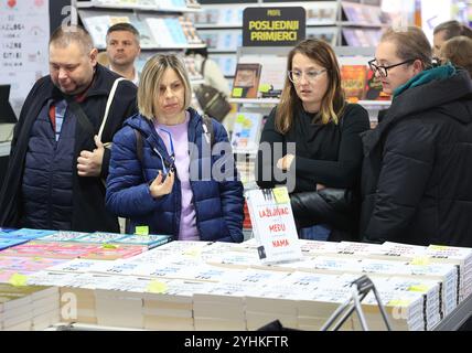 Zagreb, Croatie. 12 novembre 2024. Journée d’ouverture d’INTERLIBER, la Foire internationale du livre à Zagreb, Croatie le 12. Novembre 2024. Photo : Marko Prpic/PIXSELL crédit : Pixsell/Alamy Live News Banque D'Images