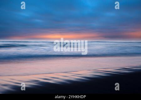 Côte du Cap Ferret, France, soirée Banque D'Images