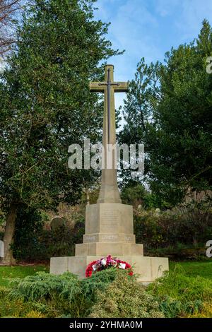 Le mémorial de guerre du vieux cimetière de Blackburn, Blackburn, Lancashire, Royaume-Uni Banque D'Images