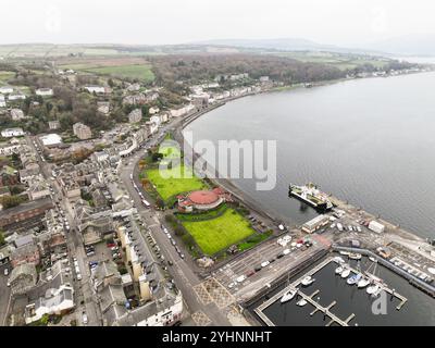 Vue aérienne par drone de Rothesay Isle of Bute Banque D'Images