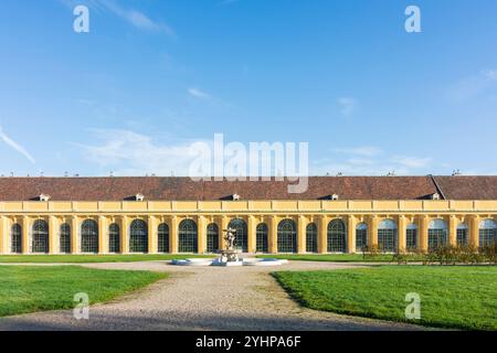 Vienne : Orangerie dans le château de Schloss Schönbrunn et parc en 13. Hietzing, Wien, Autriche Banque D'Images