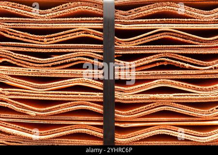 Close up detail de cathodes en cuivre Banque D'Images