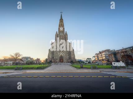 Cathédrale de Pierre (Catedral de Pedra) - Église notre-Dame de Lourdes - Canela, Rio Grande do Sul, Brésil Banque D'Images