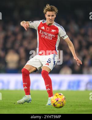 Londres, Royaume-Uni. 10 novembre 2024. Chelsea v Arsenal - premier League - Stamford Bridge - Londres. Martin Odegaard en action. Crédit photo : Mark pain / Alamy Live News Banque D'Images