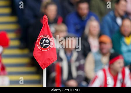 Sheffield, Royaume-Uni. 10 novembre 2024. Drapeau de coin lors du Sheffield United FC contre Sheffield mercredi FC SKY Bet EFL Championship match à Bramall Lane, Sheffield, Angleterre, Royaume-Uni le 10 novembre 2024 crédit : Every second Media/Alamy Live News Banque D'Images