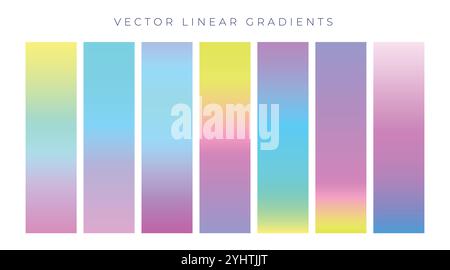 Hologramme de dégradés de couleur coloré dynamique Illustration de Vecteur