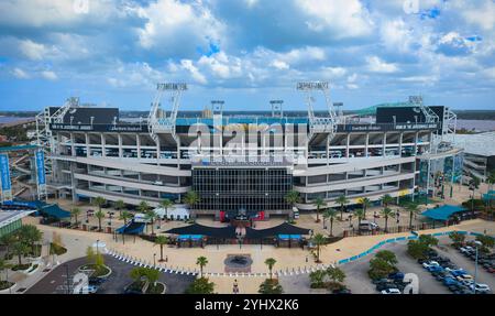 Everbank Stadium à Jacksonville Florida vue aérienne - JACKSONVILLE, FLORIDE - 2 NOVEMBRE 2024 Banque D'Images