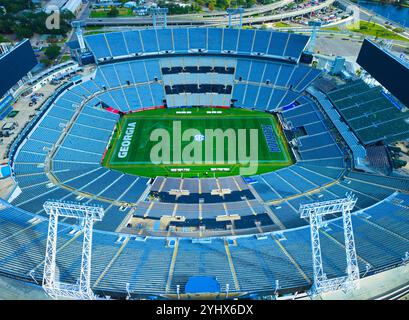 Everbank Stadium à Jacksonville Florida vue aérienne - JACKSONVILLE, FLORIDE - 2 NOVEMBRE 2024 Banque D'Images