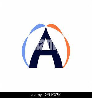 Lettre initiale A logo Design. Un logo. Lettre A symbole. Lettre A. lettre initiale. Illustration de Vecteur