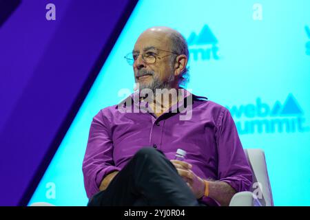 Lisbonne, Portugal. 12 novembre 2024. Richard Schiff, acteur, Star of 'The West Wing, s'adresse au public lors de la première journée du Web Summit 2024 à Lisbonne. (Photo Bruno de Carvalho/SOPA images/SIPA USA) crédit : SIPA USA/Alamy Live News Banque D'Images