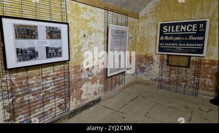 Exposition « la vie du soldat », forteresse, Bron, Rhône, France Banque D'Images