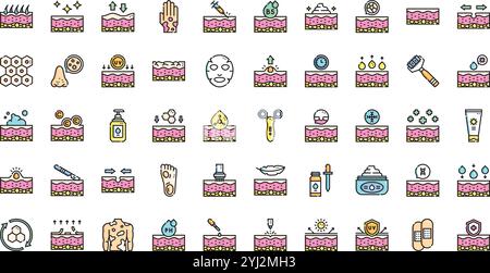 Collection d'icônes vectorielles de haute qualité avec contour modifiable. Idéal pour les projets professionnels et créatifs. Illustration de Vecteur