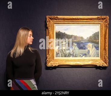 Christies, Londres 13 Nov 2024 Jack Butler Yeats, O'Connell Bridge estimation : GBP 400 000 - GBP 600 000 en offre dans le cadre de la Collection privée des marchands d'art influents Mary et Alan Hobart, la vente aura lieu à 13h00 le 19 novembre 2024 - Christie's, Londres crédit : Paul Quezada-Neiman/Alamy Live News Banque D'Images