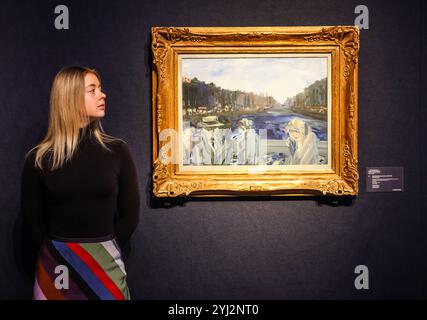 Christies, Londres 13 Nov 2024 Jack Butler Yeats, O'Connell Bridge estimation : GBP 400 000 - GBP 600 000 en offre dans le cadre de la Collection privée des marchands d'art influents Mary et Alan Hobart, la vente aura lieu à 13h00 le 19 novembre 2024 - Christie's, Londres crédit : Paul Quezada-Neiman/Alamy Live News Banque D'Images