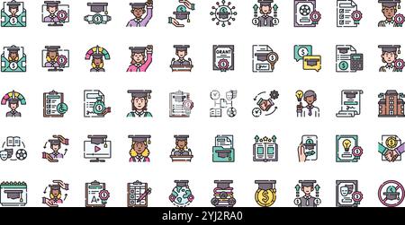 Icônes de bourse Collection d'icônes vectorielles de haute qualité avec un trait modifiable. Idéal pour les projets professionnels et créatifs. Illustration de Vecteur