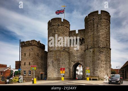 Canterbury, une ville historique du Kent, dans le sud-est de l'Angleterre. Banque D'Images