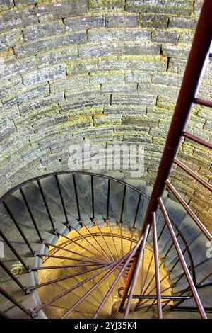 Escalier circulaire de la cathédrale Saint-Isaac, St.Petersburg, Russie Banque D'Images