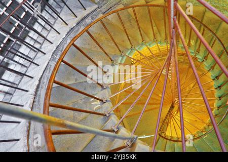 Escalier circulaire de la cathédrale Saint-Isaac, St.Petersburg, Russie Banque D'Images