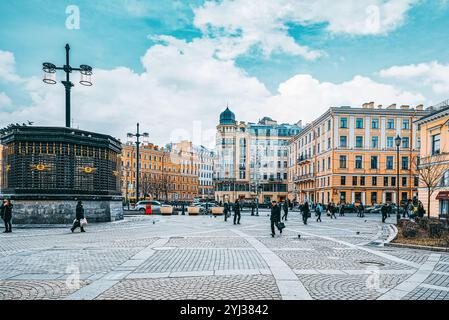 Saint Petersburg, Russie - 06 novembre 2019 : Urban et historiquement la plus belle vue de la ville de Saint-Pétersbourg. La Russie. Banque D'Images