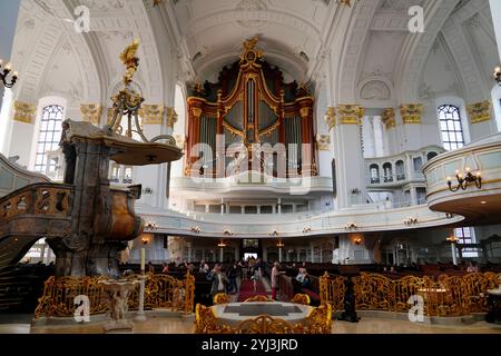 St Michaelis, ville libre et hanséatique de Hambourg, Allemagne Banque D'Images