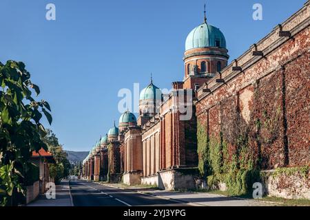 Cimetière de Mirogoj à Zagreb, l'un des plus beaux cimetières d'Europe Banque D'Images