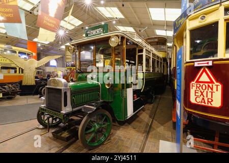 . Crich, tramway Museum, Leyland bus, Banque D'Images