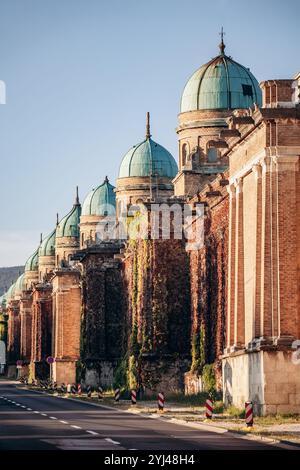 Cimetière de Mirogoj à Zagreb, l'un des plus beaux cimetières d'Europe Banque D'Images