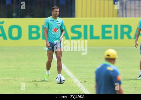 Belem, Brésil. 13 novembre 2024. Danilo, joueur de l'équipe nationale brésilienne lors de l'entraînement au stade de Mangueirao. Photo : Fernando Torres/AGIF crédit : AGIF/Alamy Live News Banque D'Images