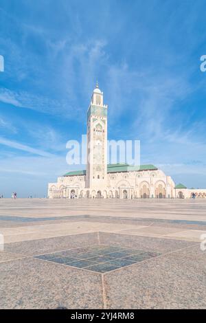 Casablanca, Maroc - 22 octobre 2024 : Mosquée Hassan 2 à Casablanca, Maroc. Banque D'Images