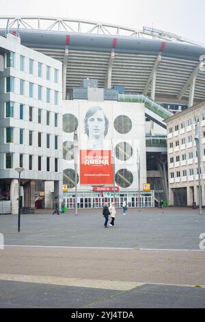 Entrée au stade de football Johan Cruyff Arena dans le sud-est d'Amsterdam. Banque D'Images