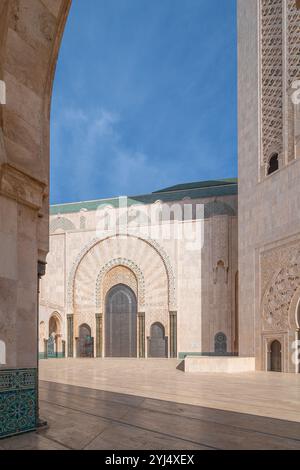 Casablanca, Maroc - 22 octobre 2024 : Mosquée Hassan 2 à Casablanca, Maroc. Banque D'Images