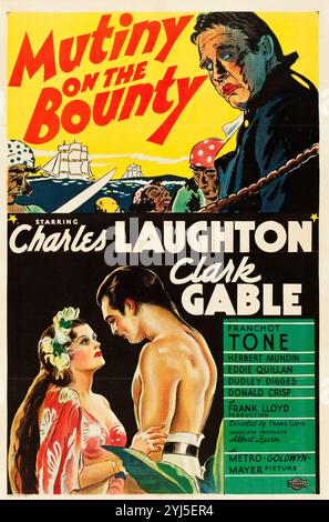 Affiche, Mutiny on the Bounty (MGM, 1935) (référence du dossier # 34580-818THA) Banque D'Images