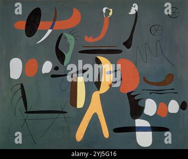 PEINTURE/ PINTURA 1933, L/L 130X97,2. Auteur : JOAN MIRO. Lieu : COLLECTION PRIVÉE. MADRID. ESPAGNE. Banque D'Images