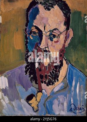 'Portrait d'Henri Matisse', 1905, huile sur toile, 46 x 35 cm. Auteur : ANDRÉ DERAIN (1880-1954). Lieu : TATE GALLERY. LONDRES. ANGLETERRE. Banque D'Images