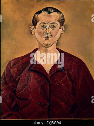 'Autoportrait', 1919, huile sur toile, 73 x 60 cm. Auteur : JOAN MIRO. Lieu : COLLECTION PRIVÉE. MONGINS. France. Banque D'Images