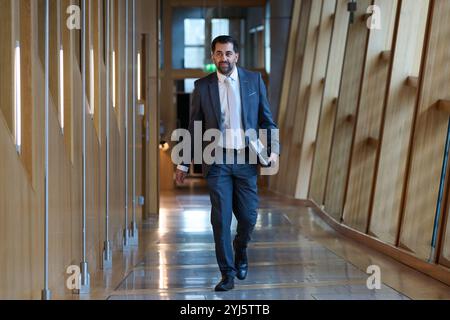 Édimbourg Écosse, Royaume-Uni 13 novembre 2024. Humza Yousaf MSP au Parlement écossais. crédit sst/alamy live news Banque D'Images