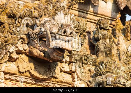 Temple de fertilité Pura Beji à la déesse du riz Dewi Sri à Sangsit, Bali, Indonésie, Asie du Sud-est, Asie Banque D'Images