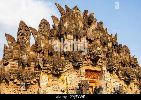 Temple de fertilité Pura Beji à la déesse du riz Dewi Sri à Sangsit, Bali, Indonésie, Asie du Sud-est, Asie Banque D'Images