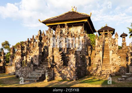 Temple de fertilité Pura Beji à la déesse du riz Dewi Sri à Sangsit, Bali, Indonésie, Asie du Sud-est, Asie Banque D'Images