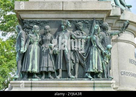 Herzog-Adolph-Denkmal, Landesdenkmal, Biebricher Allee, Adolfshöhe, Wiesbaden, Hesse, Deutschland *** monument du duc Adolphe, monument d'État, Biebricher Allee, Adolfshöhe, Wiesbaden, Hesse, Allemagne Banque D'Images
