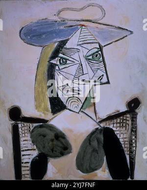 Portrait d'une femme - 1939 - huile sur toile. Auteur : PABLO PICASSO. Lieu : COLLECTION PRIVÉE. MADRID. ESPAGNE. DORA MAAR. Banque D'Images