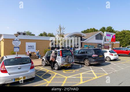 Blyth Moto autoroute centre de la station-service sur la route A1M dans Nottinghamshire, Angleterre, Royaume-Uni, 2024 Banque D'Images