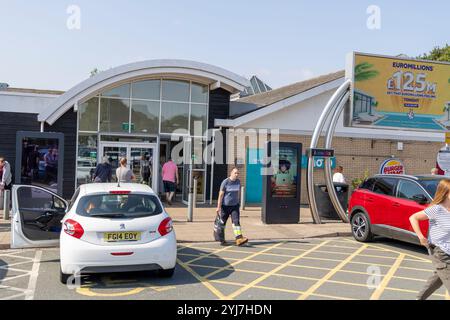 Blyth Moto autoroute centre de la station-service sur la route A1M dans Nottinghamshire, Angleterre, Royaume-Uni, 2024 Banque D'Images