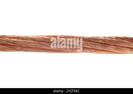 Gros plan du fil de cuivre multibrins Banque D'Images