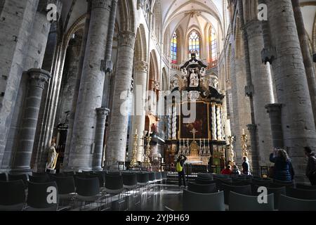 Église Saint-Nicolas (Sint-Niklaaskerk) – Gand, Belgique – 22 octobre 2024 Banque D'Images