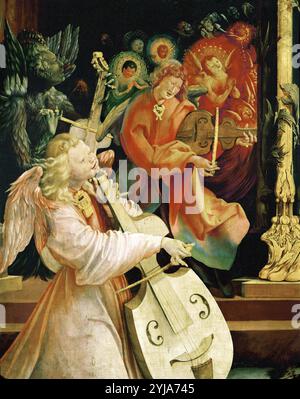 Matthias Grünewald / 'Inssenheim Altar : Mystic concert' (détail), 1515. Banque D'Images